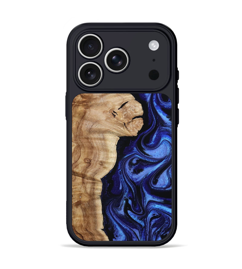 iPhone 17 Pro Wood Phone Case - Maurice (Blue, 801565)