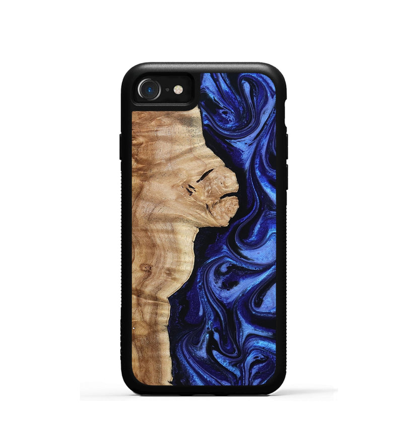 iPhone SE Wood Phone Case - Maurice (Blue, 801565)