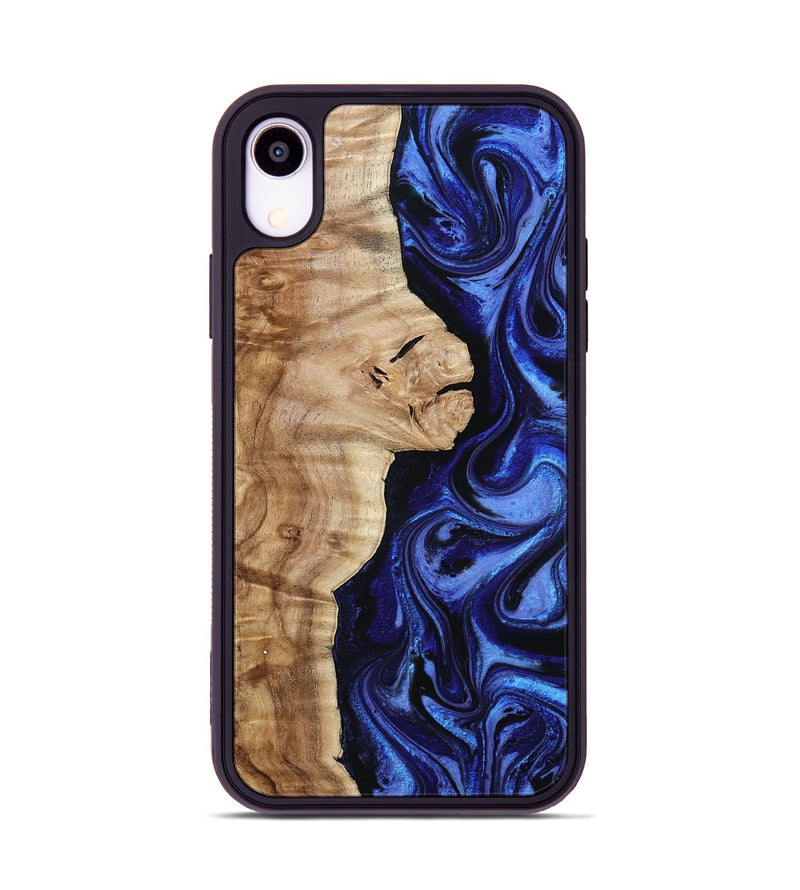 iPhone Xr Wood Phone Case - Maurice (Blue, 801565)