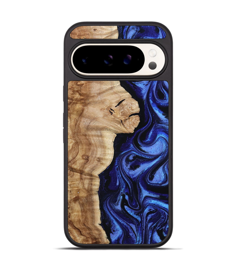 Pixel 9 Pro Wood Phone Case - Maurice (Blue, 801565)