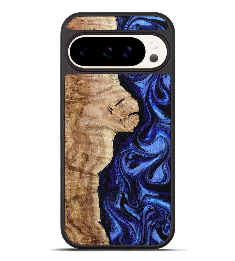 Pixel 9 Pro XL Wood Phone Case - Maurice (Blue, 801565)