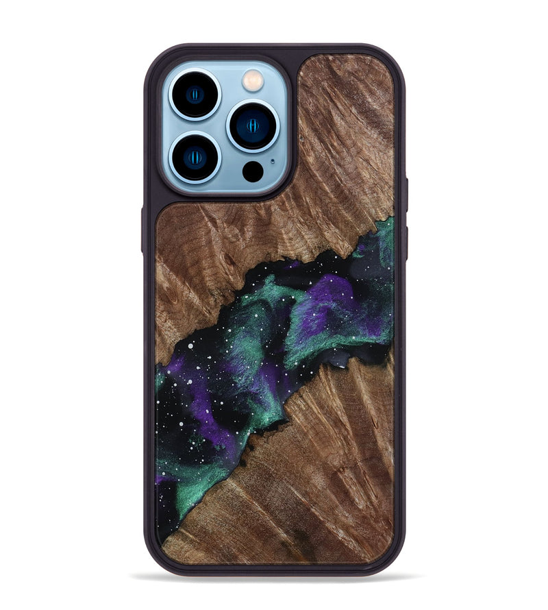 iPhone 14 Pro Max Wood Phone Case - Lisha (Cosmos, 801611)