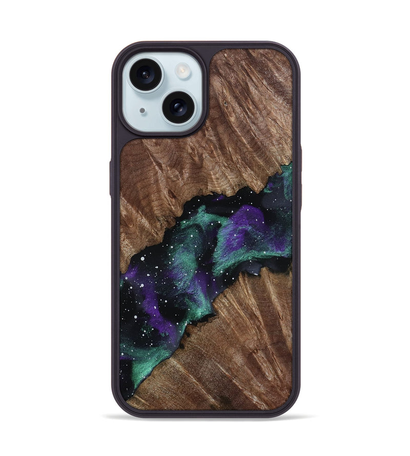 iPhone 15 Wood Phone Case - Lisha (Cosmos, 801611)