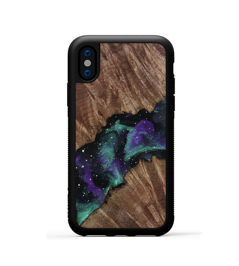 iPhone Xs Wood Phone Case - Lisha (Cosmos, 801611)