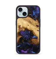 iPhone 15 Wood Phone Case - Isiah (Cosmos, 801612)