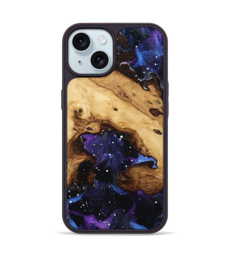 iPhone 15 Wood Phone Case - Isiah (Cosmos, 801612)