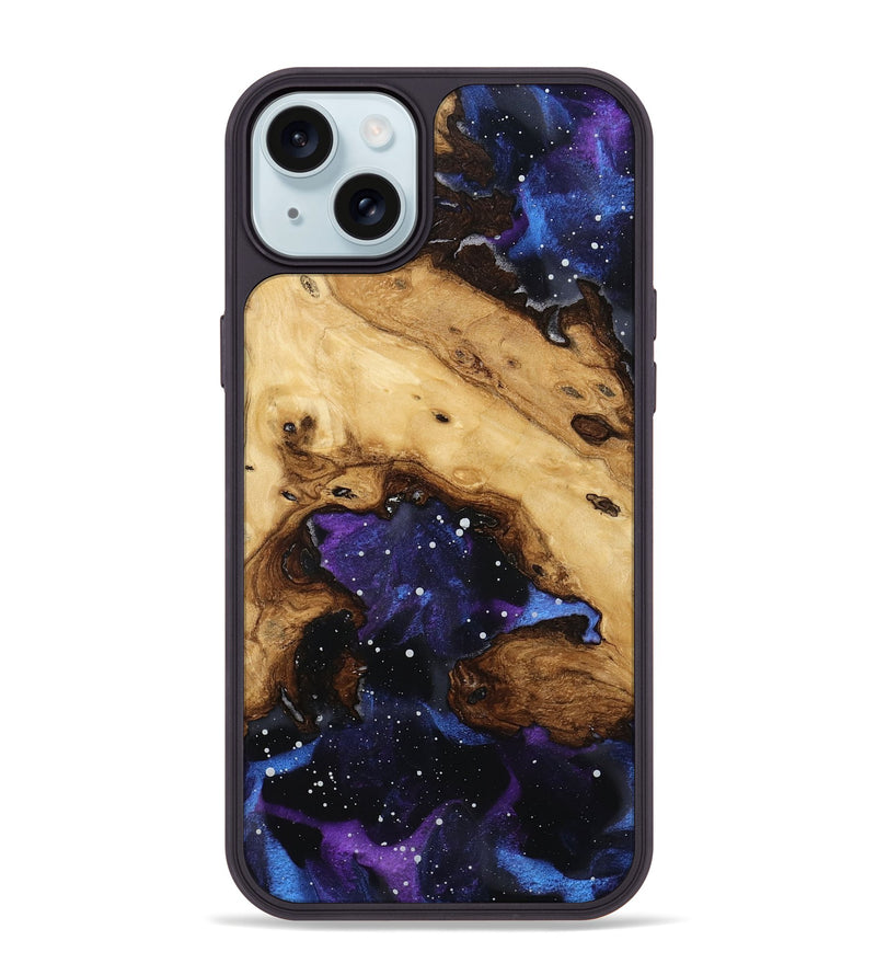iPhone 15 Plus Wood Phone Case - Isiah (Cosmos, 801612)