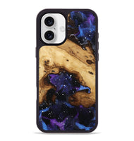 iPhone 16 Plus Wood Phone Case - Isiah (Cosmos, 801612)