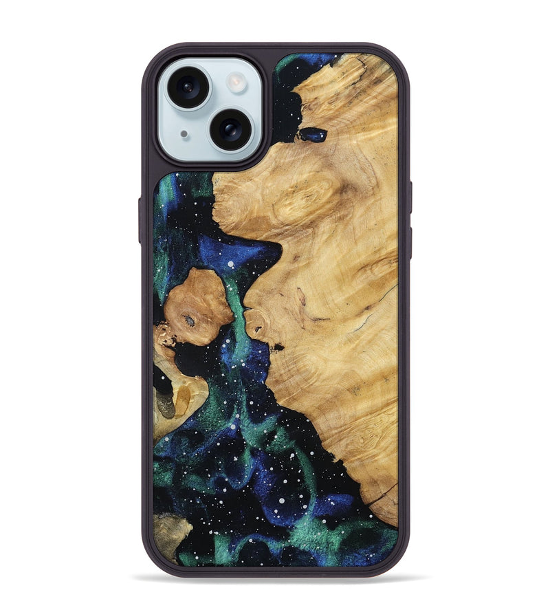 iPhone 15 Plus Wood Phone Case - Casie (Cosmos, 801615)