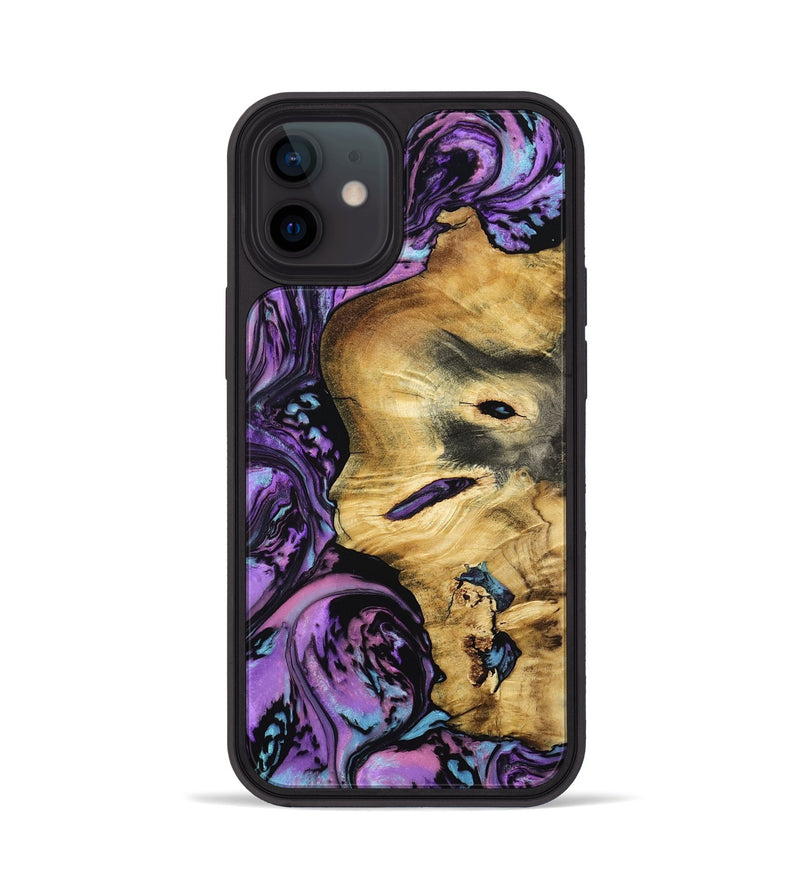 iPhone 12 Wood Phone Case - Brenda (Purple, 801616)