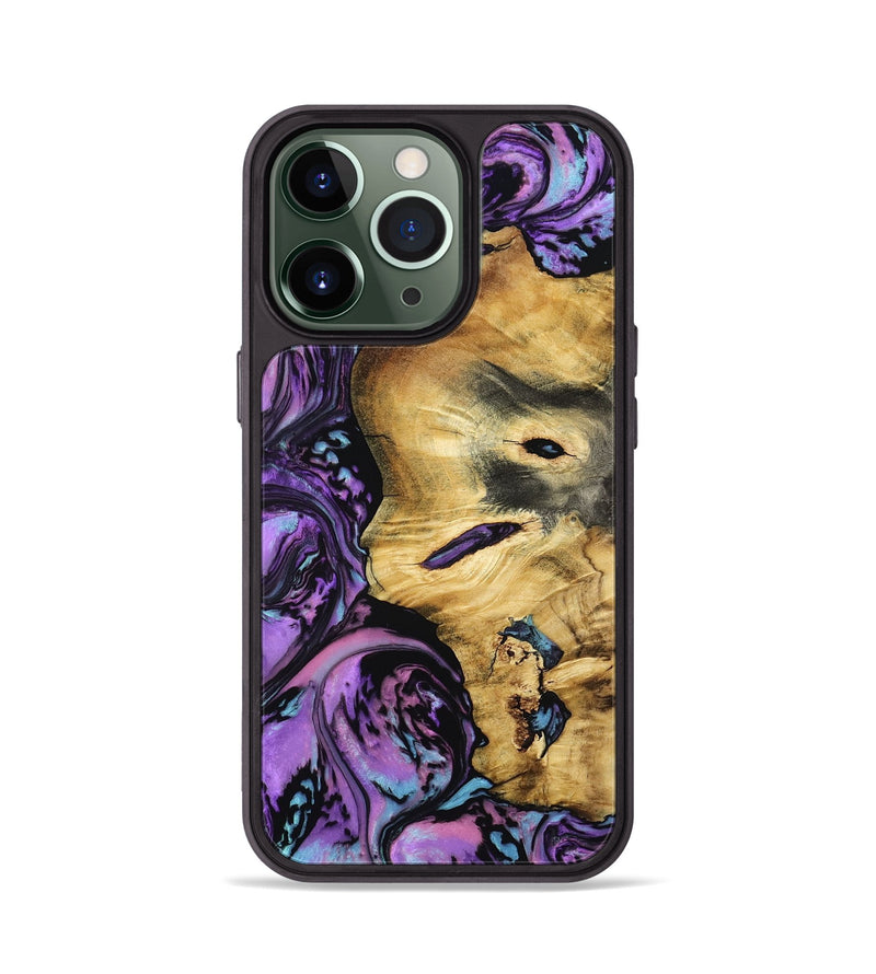 iPhone 13 Pro Wood Phone Case - Brenda (Purple, 801616)