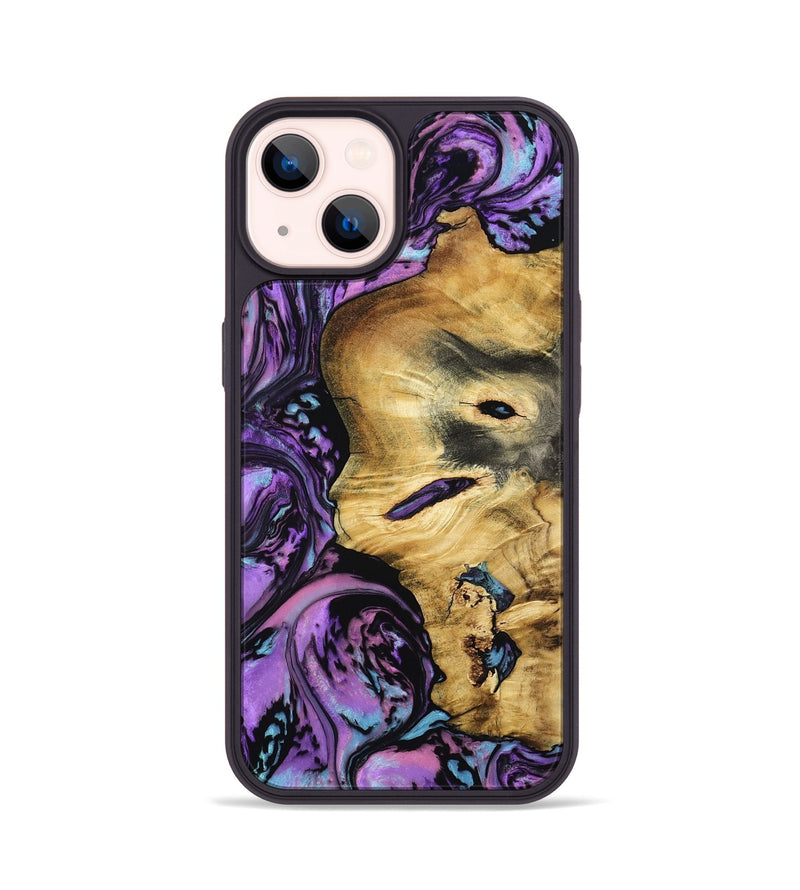 iPhone 14 Wood Phone Case - Brenda (Purple, 801616)