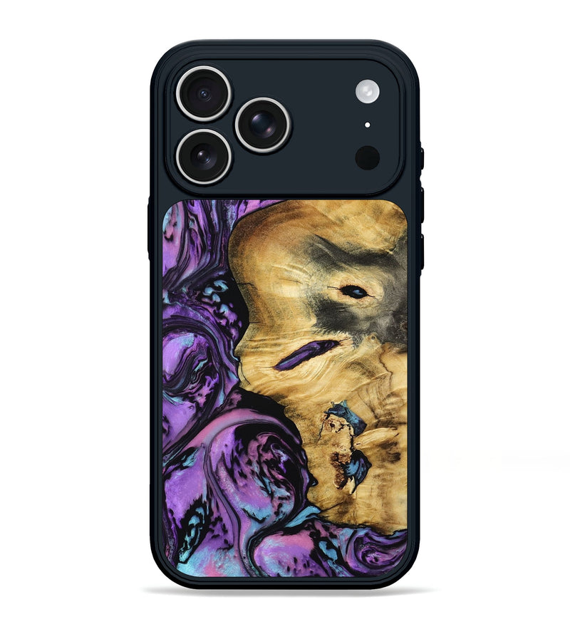 iPhone 17 Pro Max Wood Phone Case - Brenda (Purple, 801616)