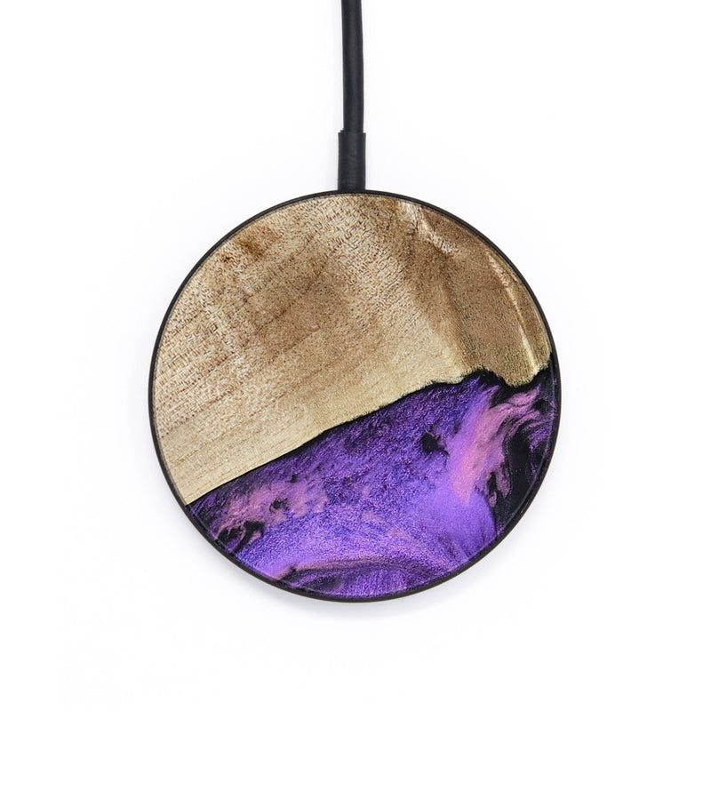 Circle Wood Wireless Charger - Nanette (Purple, 801618)