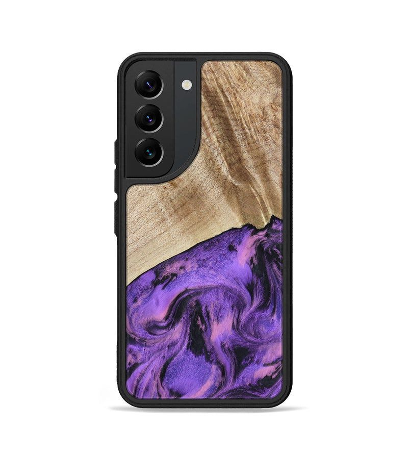 Galaxy S22 Wood Phone Case - Nanette (Purple, 801618)