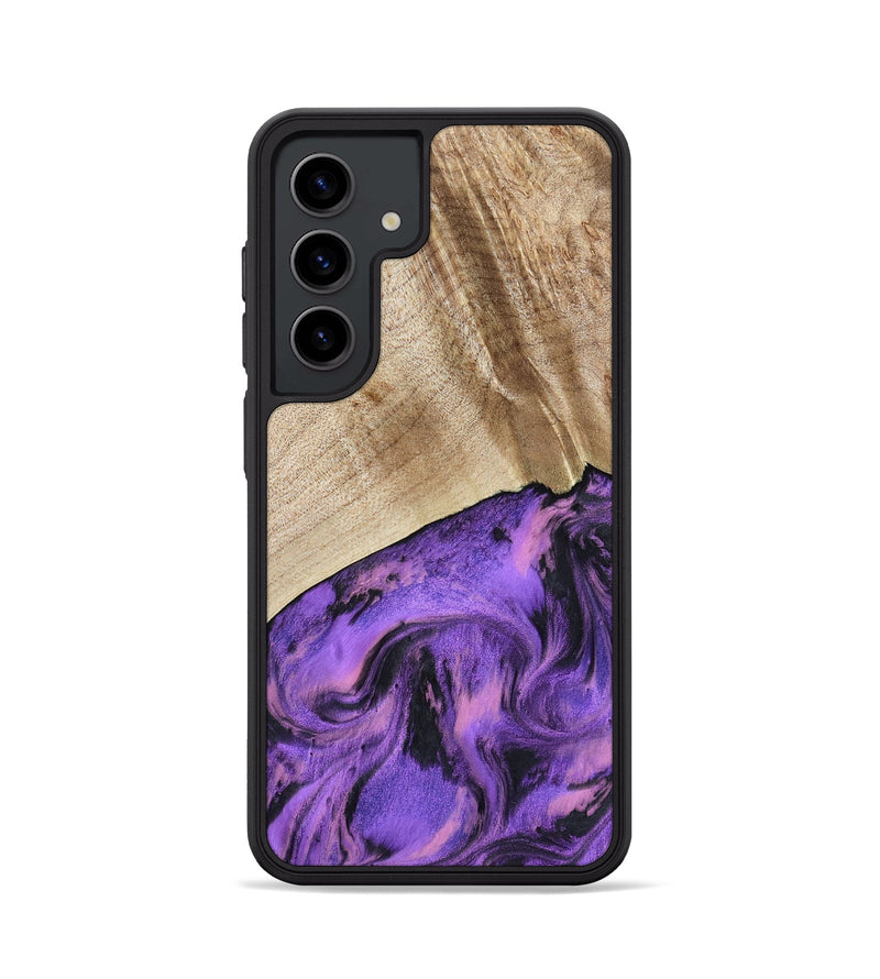 Galaxy S24 Wood Phone Case - Nanette (Purple, 801618)