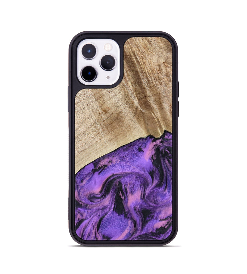 iPhone 11 Pro Wood Phone Case - Nanette (Purple, 801618)