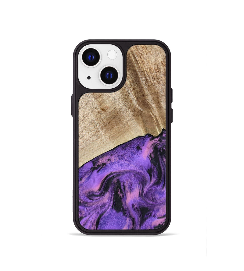 iPhone 13 mini Wood Phone Case - Nanette (Purple, 801618)