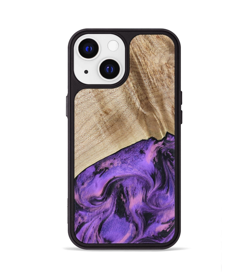iPhone 13 Wood Phone Case - Nanette (Purple, 801618)