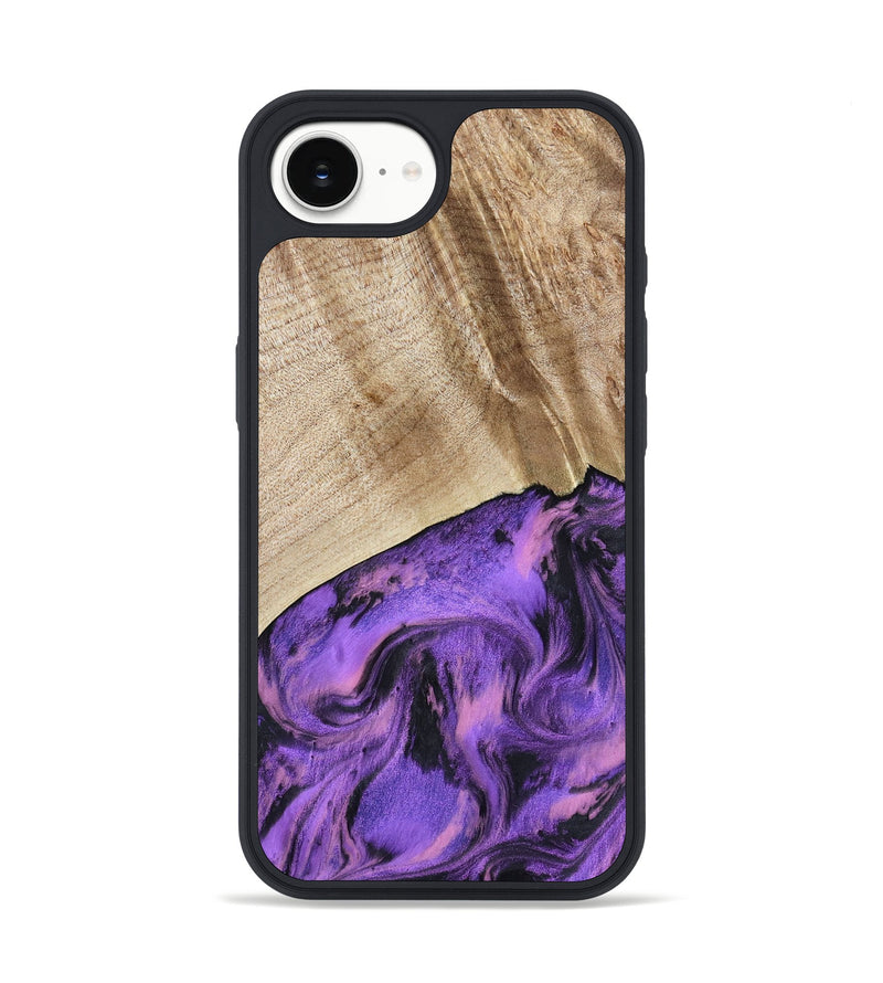 iPhone 16e Wood Phone Case - Nanette (Purple, 801618)