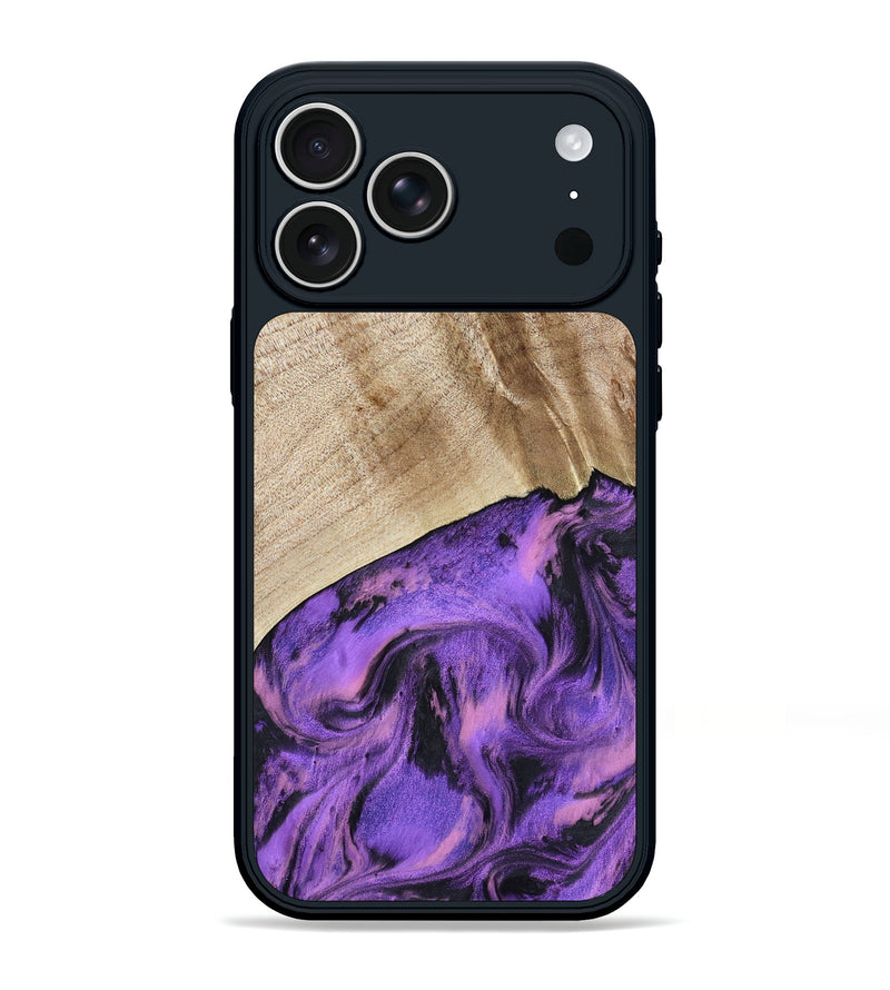 iPhone 17 Pro Max Wood Phone Case - Nanette (Purple, 801618)