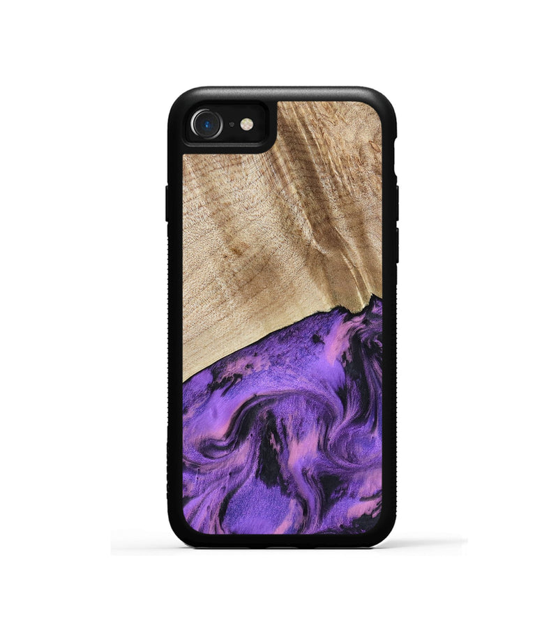 iPhone SE Wood Phone Case - Nanette (Purple, 801618)
