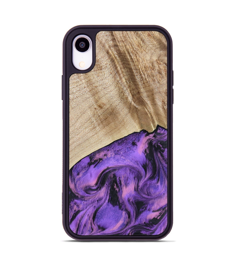 iPhone Xr Wood Phone Case - Nanette (Purple, 801618)