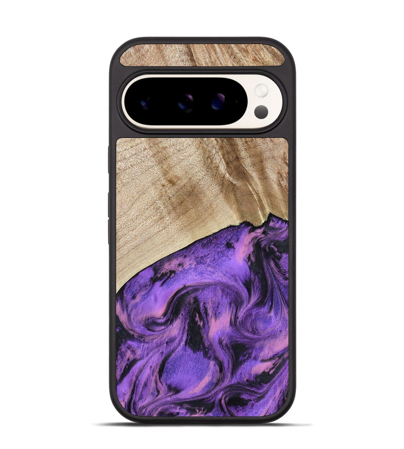 Pixel 9 Wood Phone Case - Nanette (Purple, 801618)