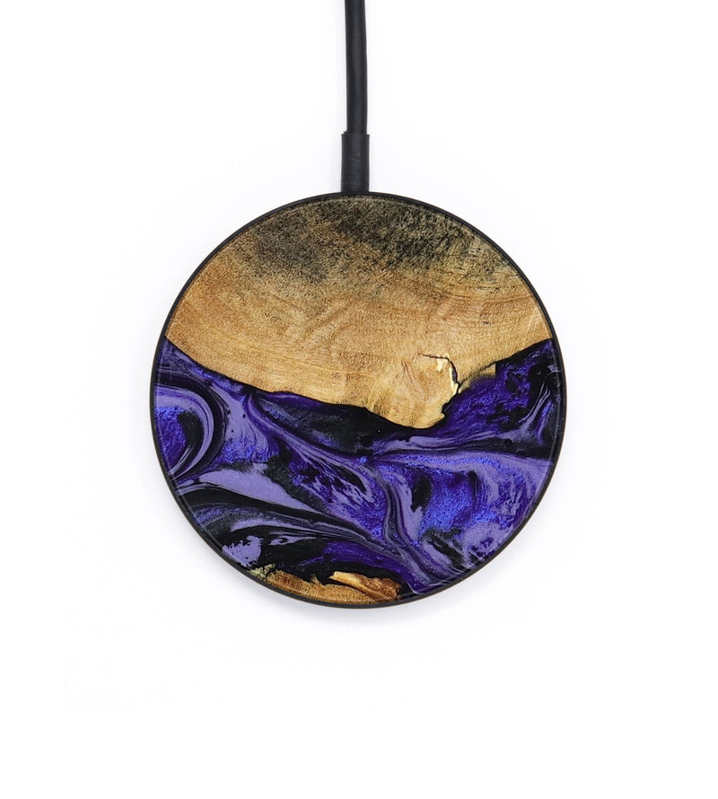 Circle Wood Wireless Charger - Tracey (Purple, 801619)