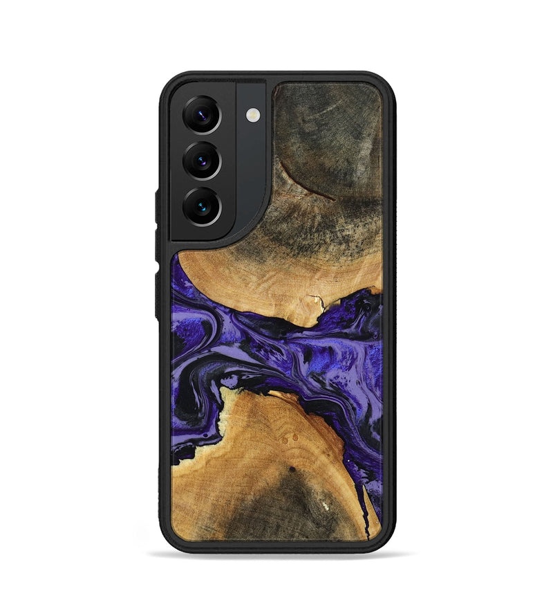 Galaxy S22 Wood Phone Case - Tracey (Purple, 801619)