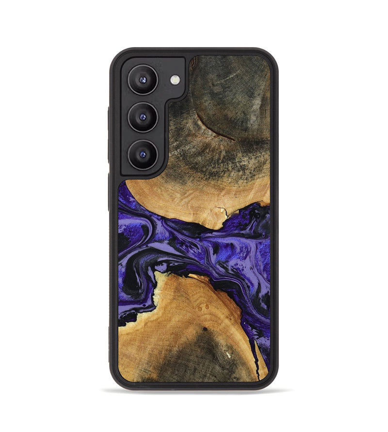 Galaxy S23 Wood Phone Case - Tracey (Purple, 801619)
