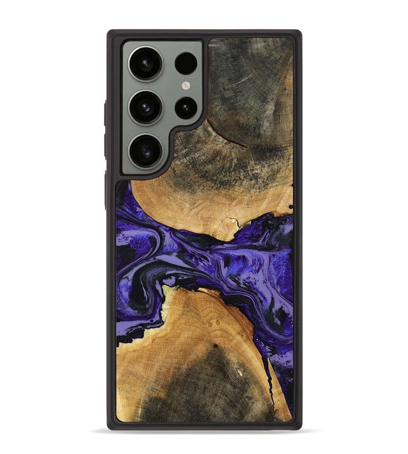 Galaxy S23 Ultra Wood Phone Case - Tracey (Purple, 801619)