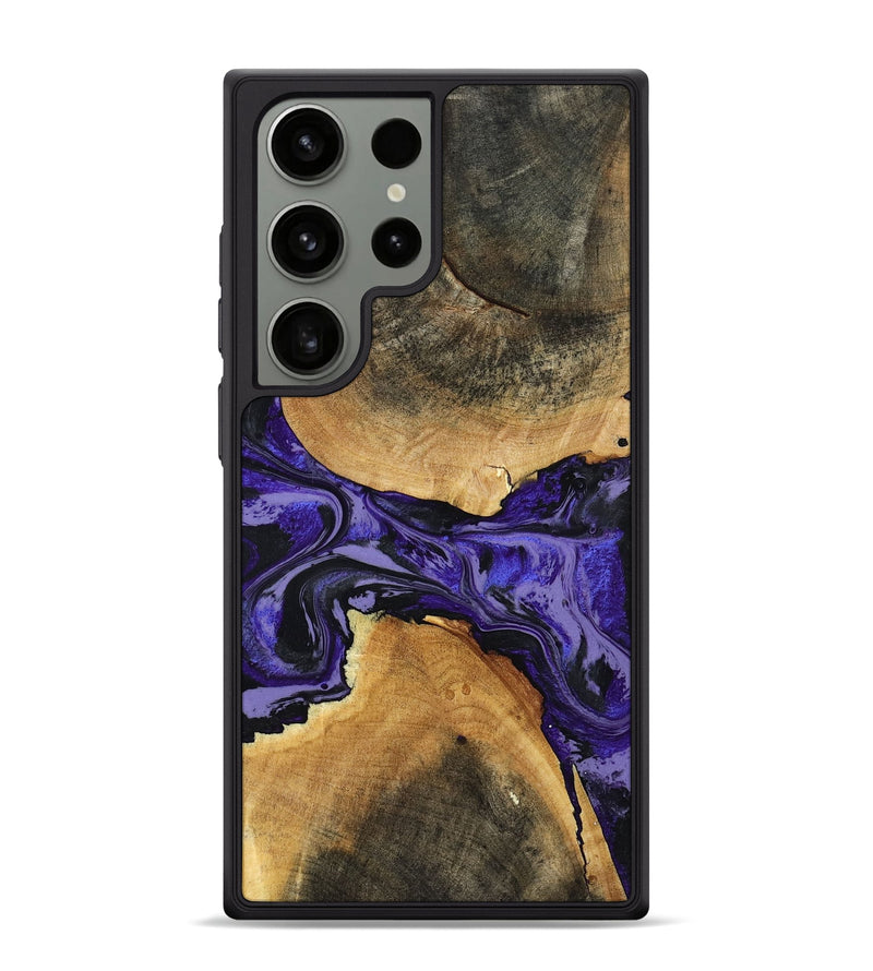 Galaxy S24 Ultra Wood Phone Case - Tracey (Purple, 801619)