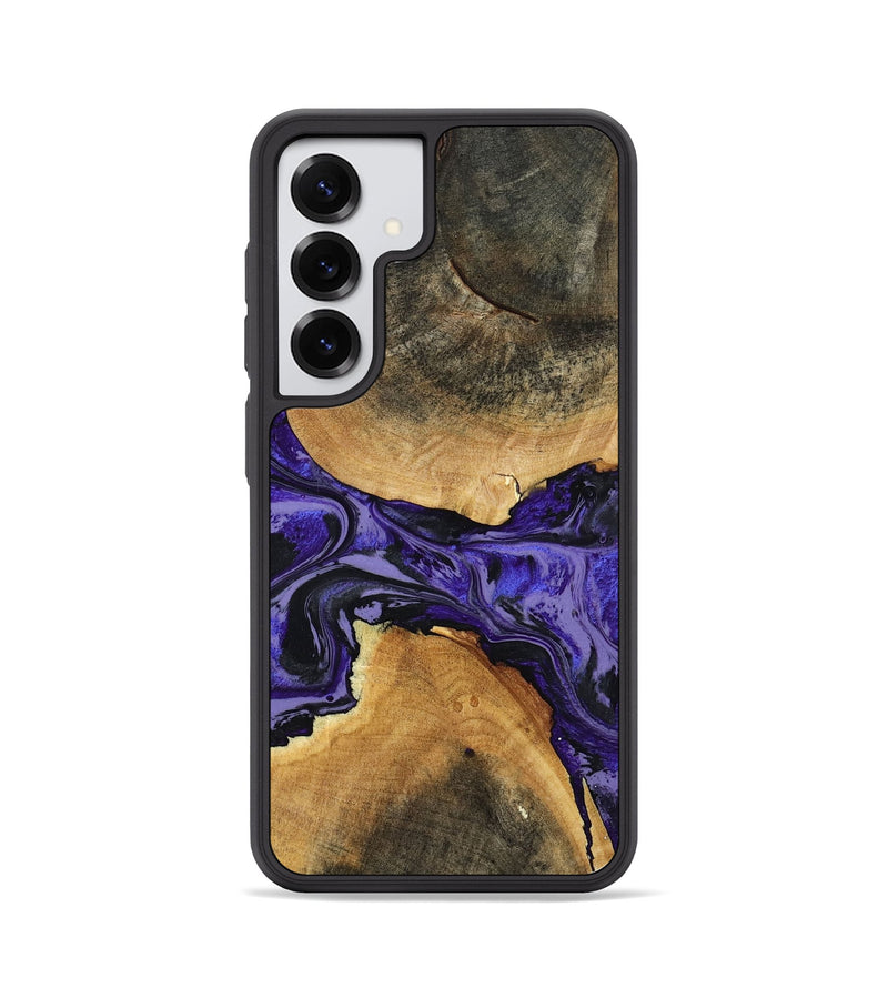 Galaxy S25 Wood Phone Case - Tracey (Purple, 801619)