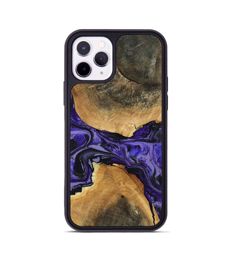 iPhone 11 Pro Wood Phone Case - Tracey (Purple, 801619)