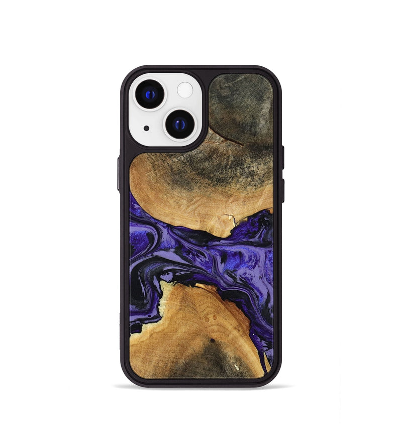 iPhone 13 mini Wood Phone Case - Tracey (Purple, 801619)