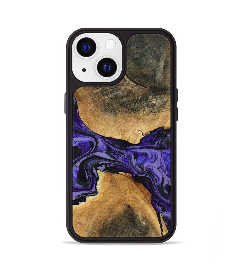 iPhone 13 Wood Phone Case - Tracey (Purple, 801619)