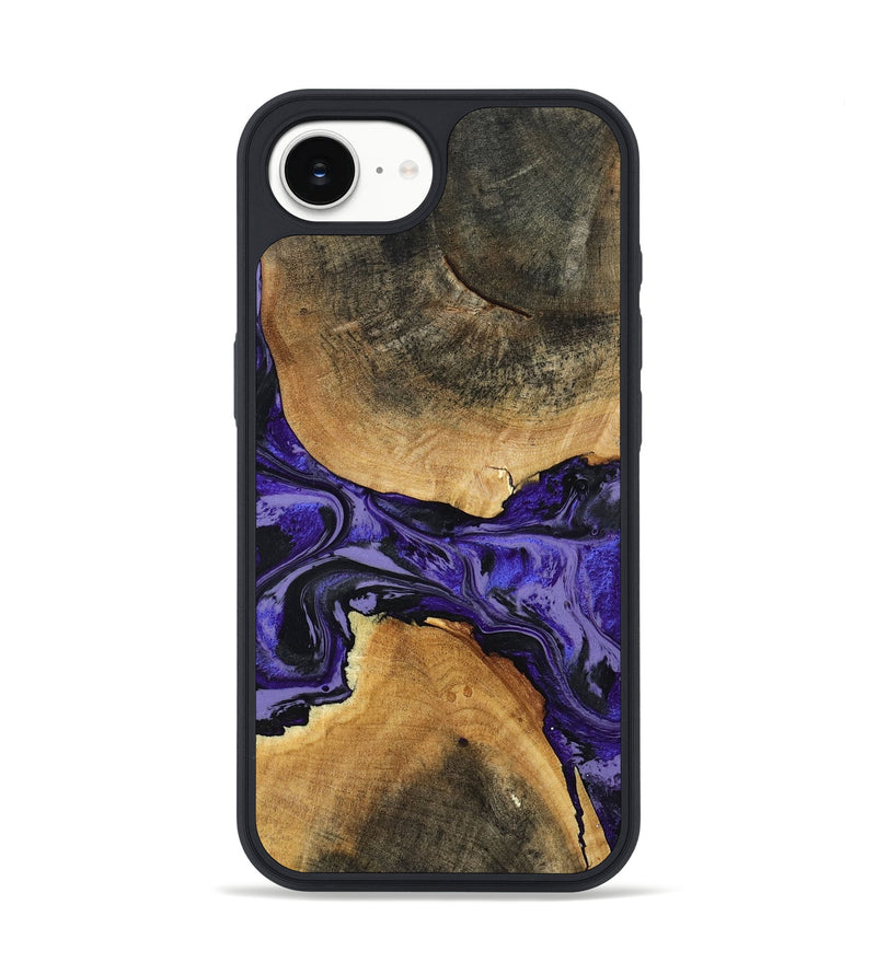 iPhone 16e Wood Phone Case - Tracey (Purple, 801619)
