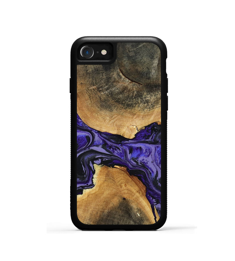 iPhone SE Wood Phone Case - Tracey (Purple, 801619)