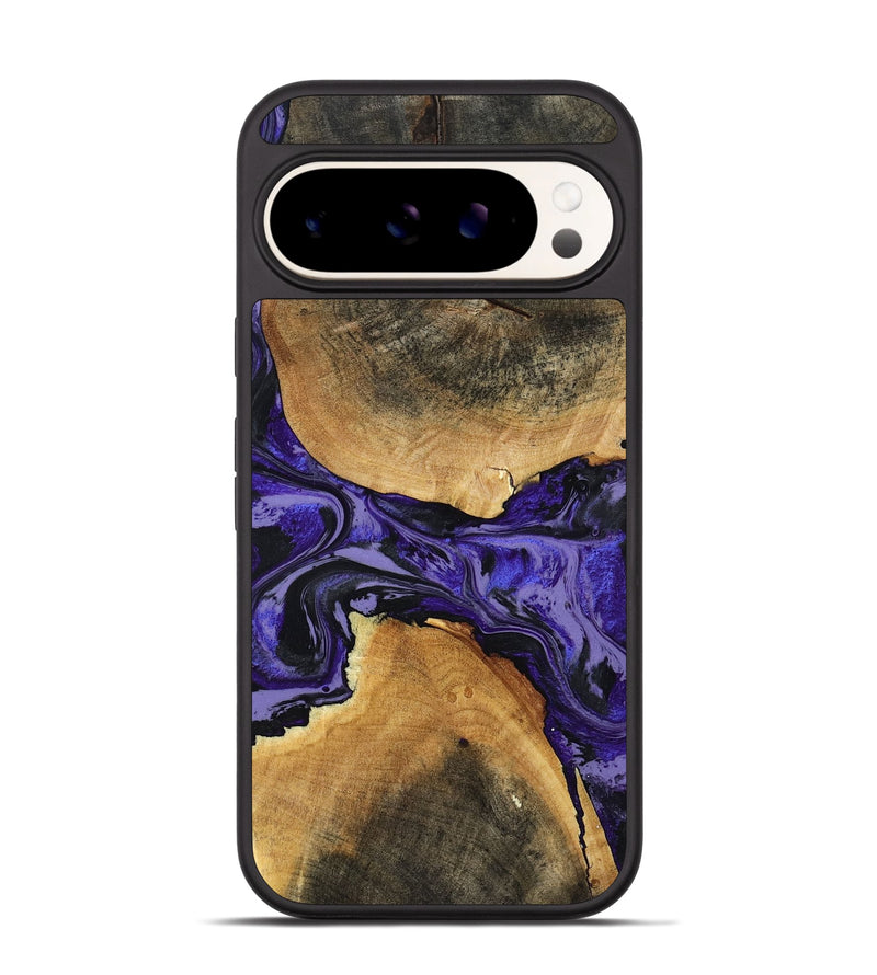 Pixel 9 Wood Phone Case - Tracey (Purple, 801619)