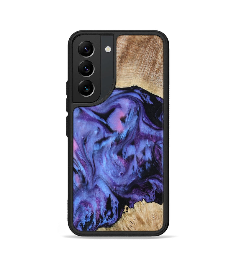 Galaxy S22 Wood Phone Case - Jill (Purple, 801621)