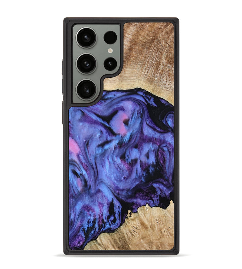 Galaxy S23 Ultra Wood Phone Case - Jill (Purple, 801621)