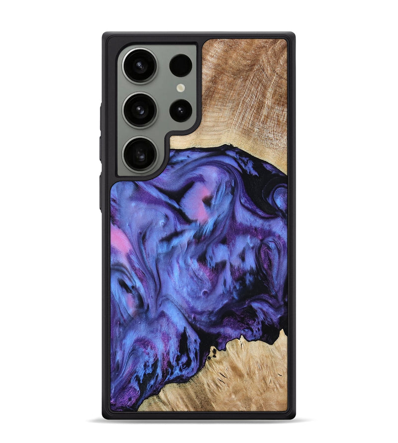 Galaxy S24 Ultra Wood Phone Case - Jill (Purple, 801621)