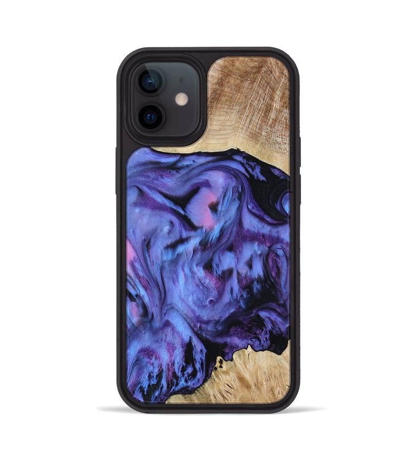 iPhone 12 Wood Phone Case - Jill (Purple, 801621)