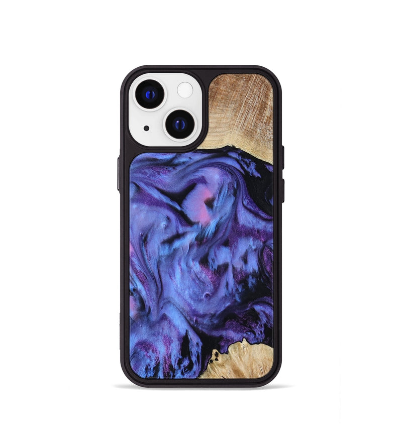 iPhone 13 mini Wood Phone Case - Jill (Purple, 801621)