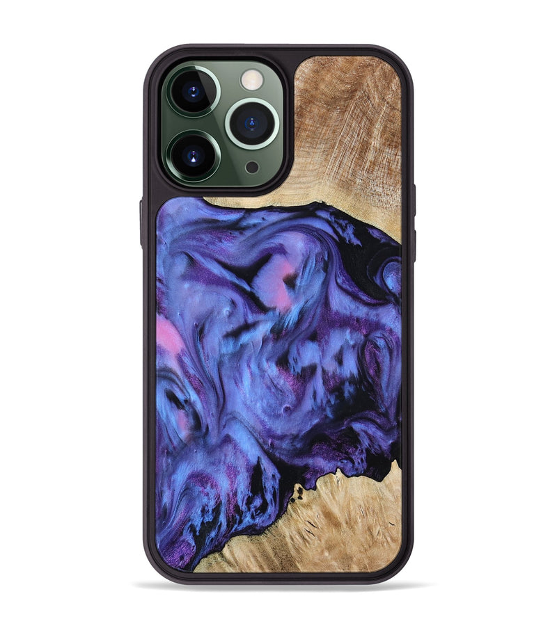 iPhone 13 Pro Max Wood Phone Case - Jill (Purple, 801621)