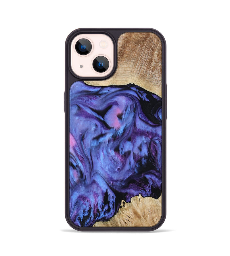 iPhone 14 Wood Phone Case - Jill (Purple, 801621)