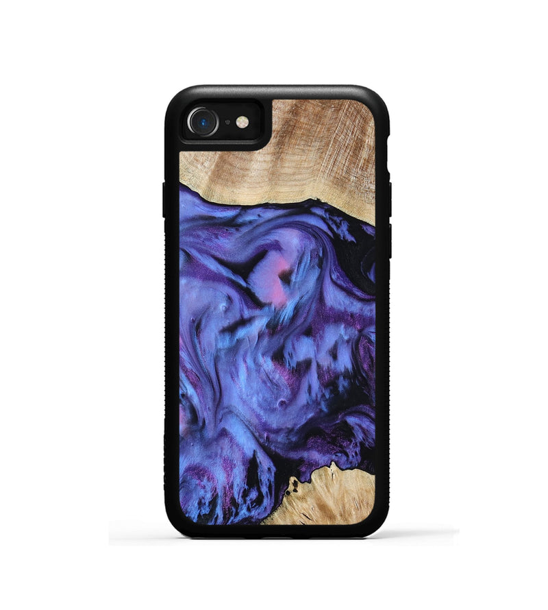 iPhone SE Wood Phone Case - Jill (Purple, 801621)
