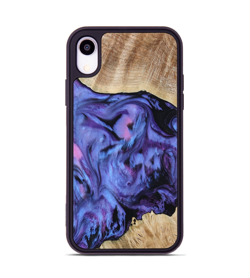 iPhone Xr Wood Phone Case - Jill (Purple, 801621)
