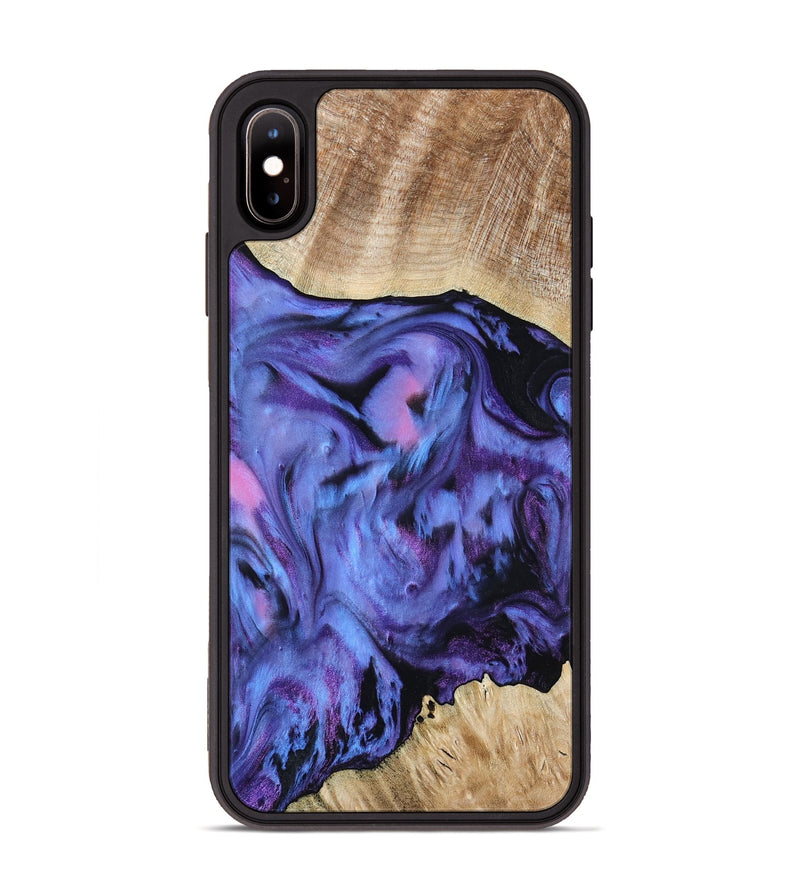 iPhone Xs Max Wood Phone Case - Jill (Purple, 801621)